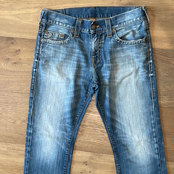 True Religion Men’s Ricky Relaxed Straight Jeans 32x33 - Picture 3 of 16